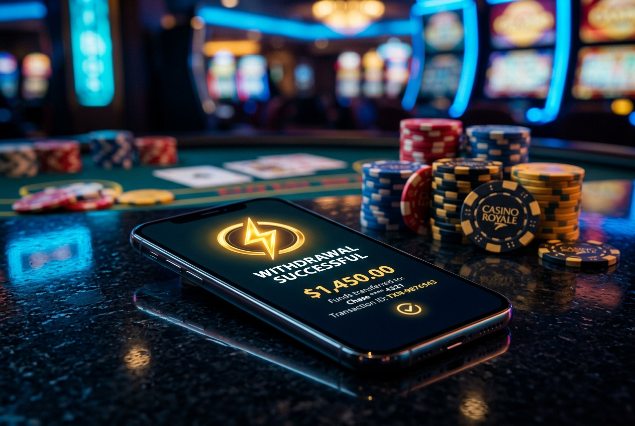 A visualization of a fast digital payout.